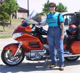 Wendy on Goldwing